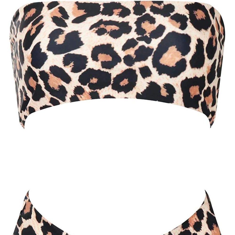 2 Piece Bandeau Off Shoulder Bikini Swimsuit Small - Picture 3 of 7